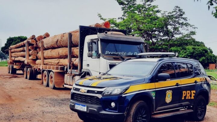 PRF apreende cerca de 89,38m³ de madeira sendo transportada de forma ilegal, em Dom Eliseu no nordeste do Pará