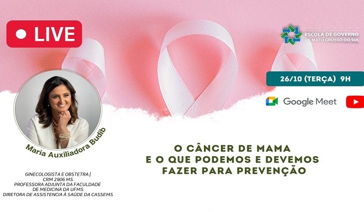 Prevenção ao Câncer de Mama é tema de live da Escolagov