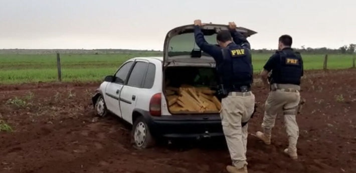 Polícia PRF apreende 520 Kg de maconha em Bataguassu (MS)