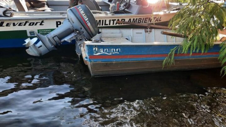 Polícia Militar Ambiental de Três Lagoas autua dois pescadores paulistas em R$ 1,5 mil por pesca predatória ao pescar em local proibido
