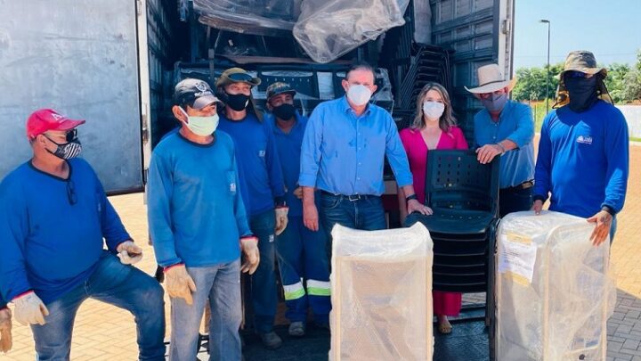 Prefeito e Secretária de Saúde acompanham entrega de equipamentos no Hospital Regional de Três Lagoas