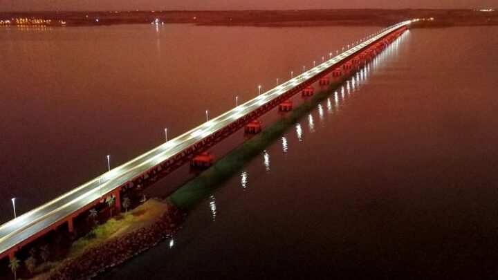 Em Aparecida do Taboado, iluminação de ponte na divisa com São Paulo garante segurança para motoristas