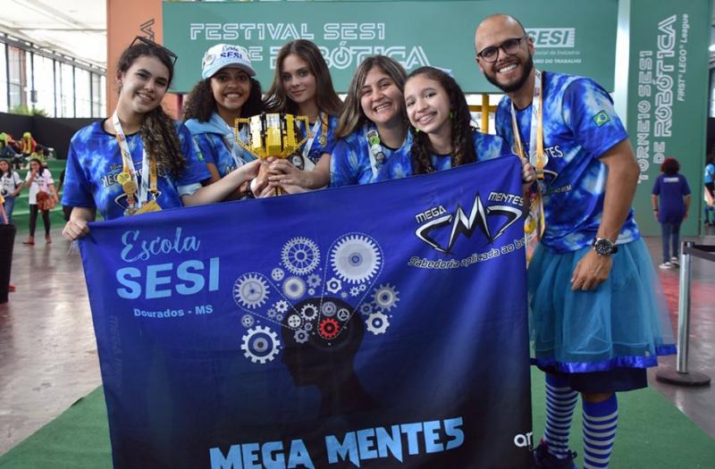 Feito inédito! MS conquista 1º lugar nacional em categoria do Festival Sesi de Robótica, em SP