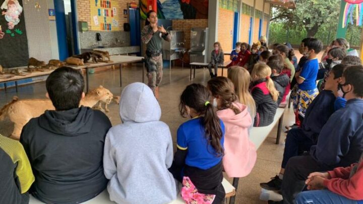 Polícia Militar Ambiental de Dourados realiza Educação Ambiental para 800 alunos de escolas urbanas e rurais no município de Indápolis