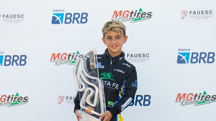 Eleito o piloto mais querido da Copa Brasil de Kart, Álvaro Medeiros conquista o título de campeão Mirim