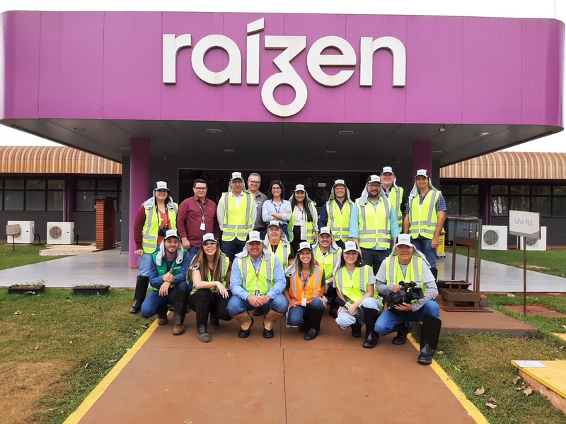 Potencial da cana é pauta de encontro com jornalistas na Raízen no Mato Grosso do Sul