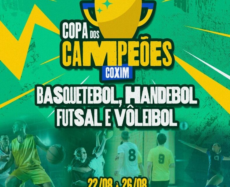 Começam os jogos da Copa dos Campeões – 12 a 14 anos – em Coxim