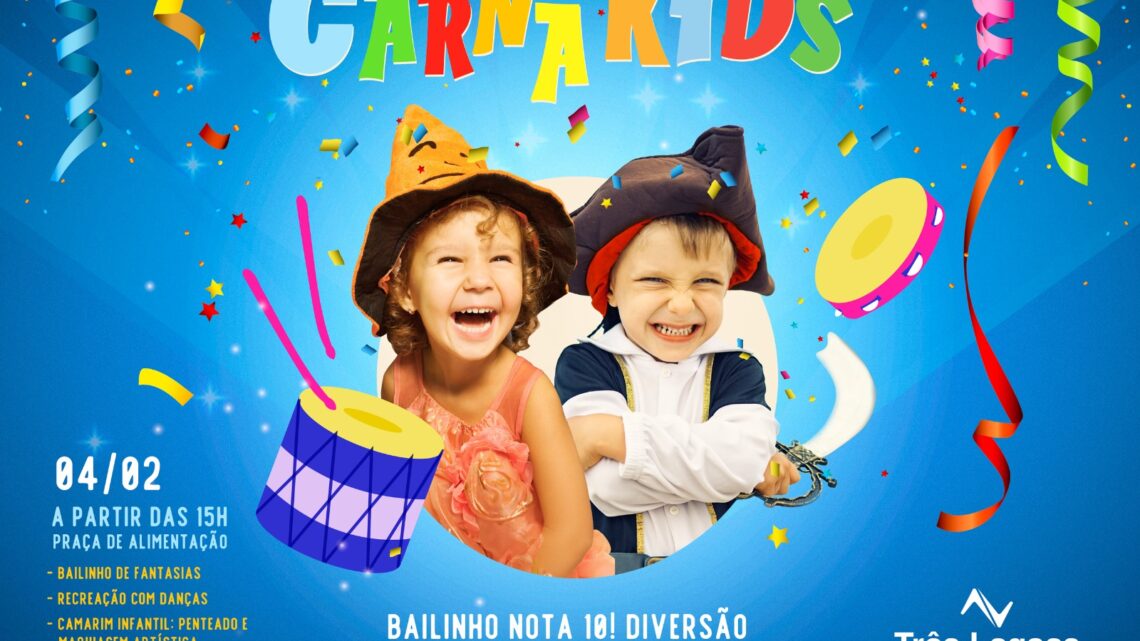 Shopping Três Lagoas realiza carnaval infantil 