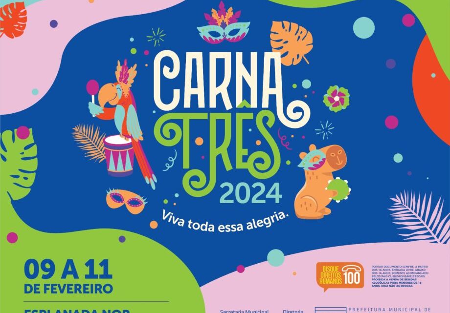 Mais duas atrações confirmadas no CARNATRÊS 2024