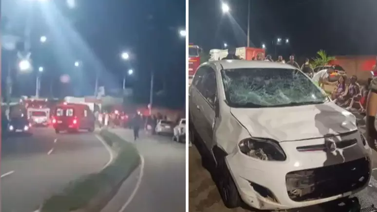 MG: motorista perde controle e atropela cerca de 30 pessoas em carnaval de rua