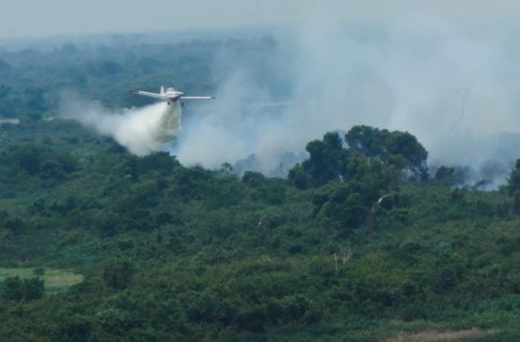 Com incêndio extinto no Pantanal de MS, bombeiros fazem monitoramento na Serra do Amolar