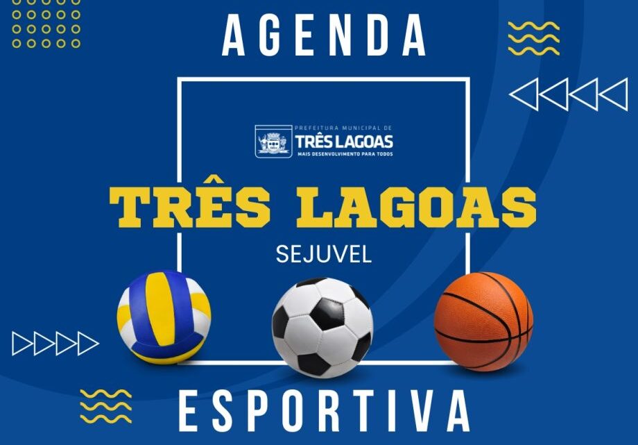 Confira a agenda esportiva de Três Lagoas para este final de semana