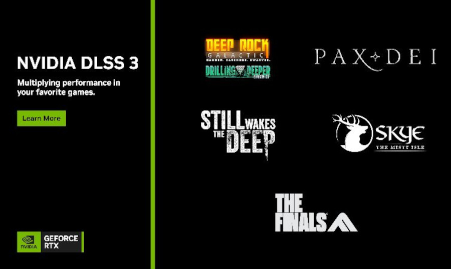 NVIDIA anuncia a chegada de cinco novos jogos compatíveis com DLSS 3