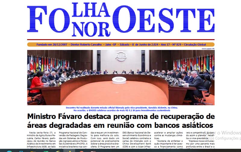 Jornal Folha Noroeste Digital edição 829 de 08062024 Jales SP