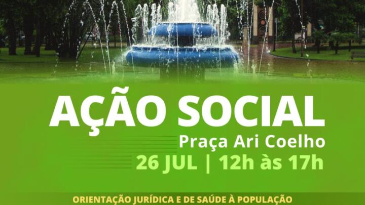 Justiça do Trabalho levará ação social à Praça Ari Coelho no dia 26/7