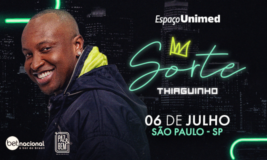 Thiaguinho apresenta nova tour “Sorte” no Espaço Unimed