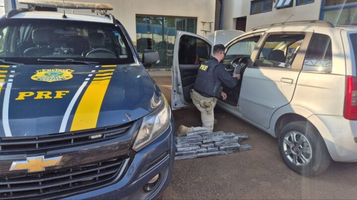 PRF apreende 40 Kg de maconha em Ivinhema (MS)