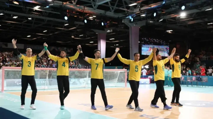 Seleção masculina de goalball garante medalha de bronze em Paris