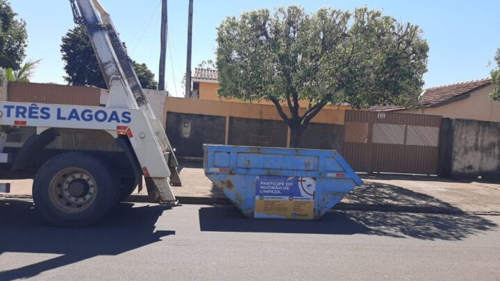 Jupiá será o bairro atendido pelo Mutirão da Limpeza pela prefeitura de Três Lagoas nesta semana