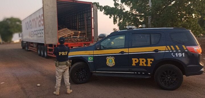 PRF apreende 33 m³ de madeira nativa transportados ilegalmente em Palmeiras do Tocantins/TO