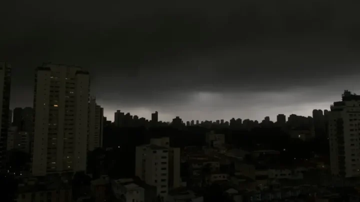 Temporal em SP derruba árvores e deixa moradores sem luz