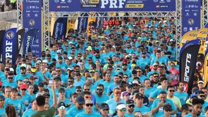 Mais de 4.500 atletas participam da Meia Maratona PRF em Natal/RN