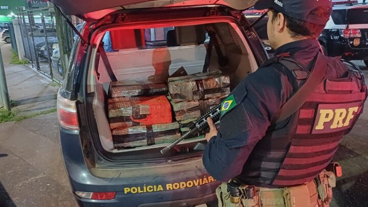 PRF apreende quase 150 Kg de maconha na Régis Bittencourt